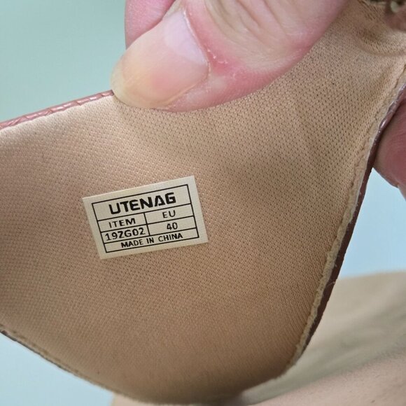 Utenag Arch Support Orthotic Adjustable Thong Sandals Faux Leather Size 40/9 - Picture 11 of 13